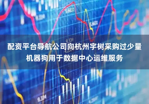 配资平台导航公司向杭州宇树采购过少量机器狗用于数据中心运维服务